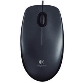 Logitech Wired Mouse M100 Black